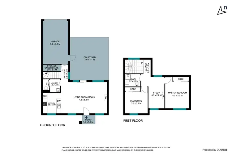 Floorplan of Homely townhouse listing, 182 Newbury Boulevard, Craigieburn VIC 3064
