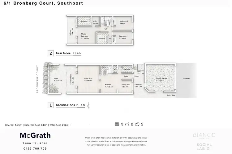 Floorplan of Homely townhouse listing, 6/1 Bronberg Court, Southport QLD 4215