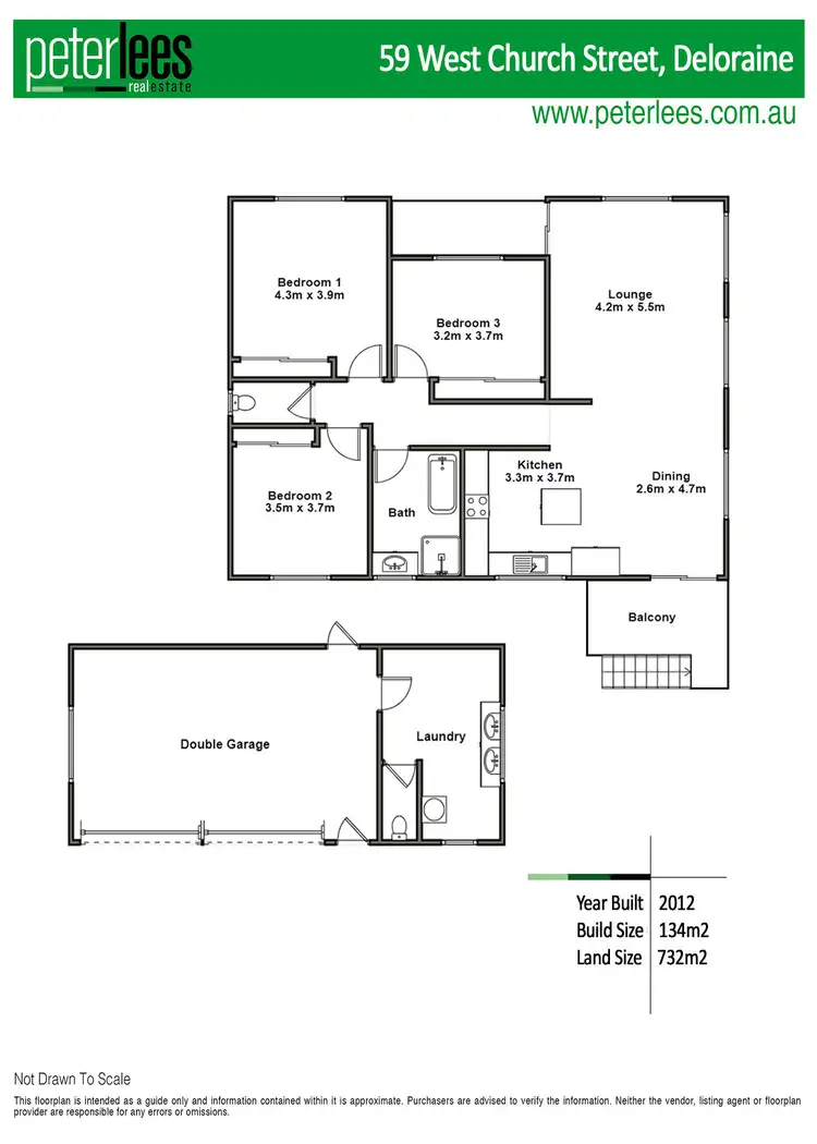 Floorplan of Homely house listing, 59 West Church Street, Deloraine TAS 7304