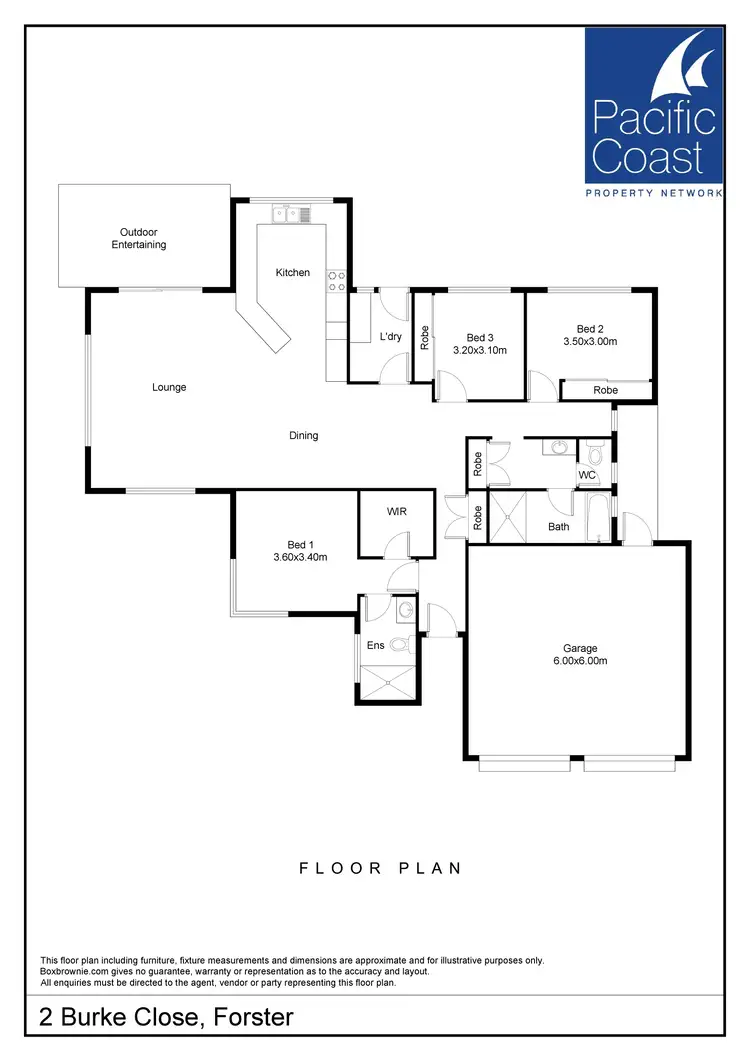 Floorplan of Homely villa listing, 2 Burke Close, Forster NSW 2428