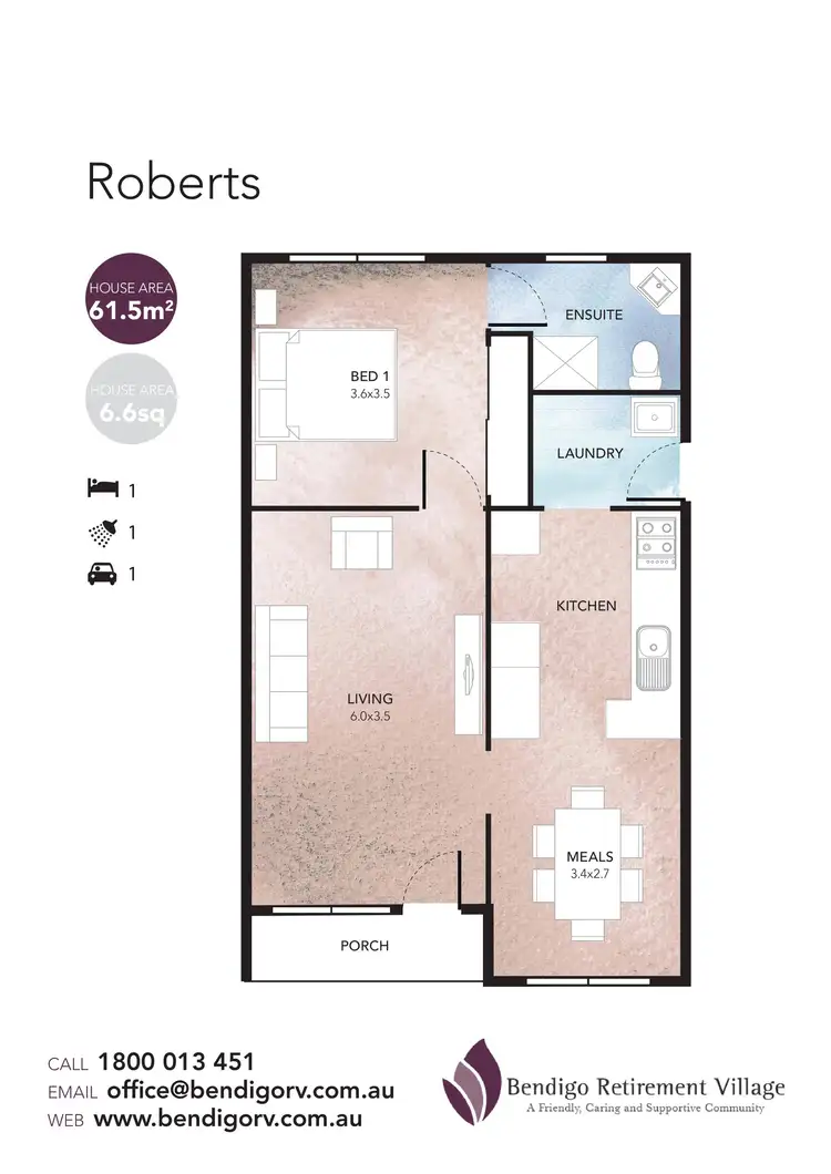 Floorplan of Homely unit listing, Unit 79 The View, BRV, Spring Gully VIC 3550