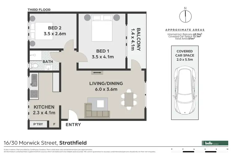 Floorplan of Homely apartment listing, 16/30 Morwick Street, Strathfield NSW 2135