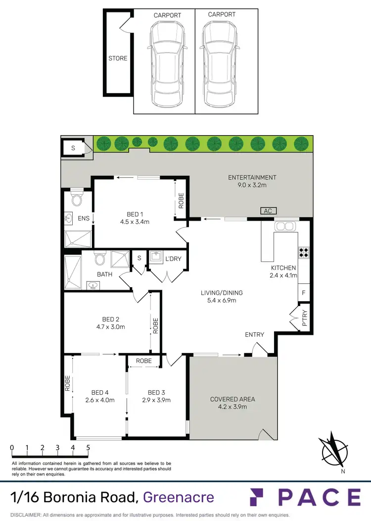 Floorplan of Homely apartment listing, 1/16 Boronia Road, Greenacre NSW 2190