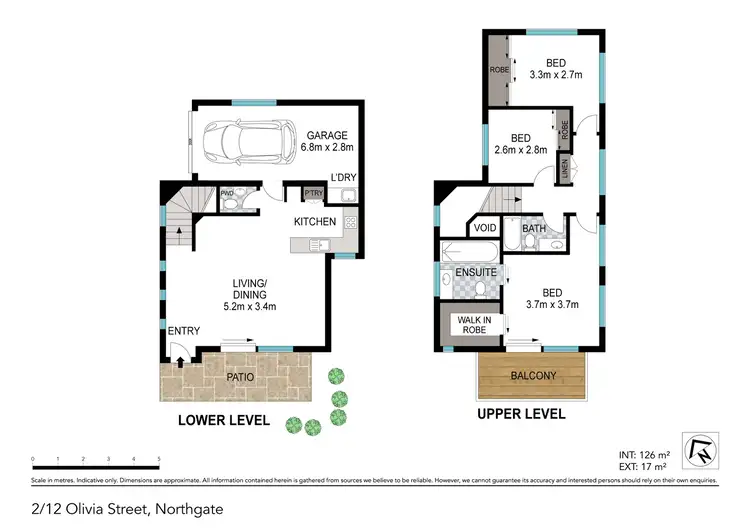 Floorplan of Homely townhouse listing, 2/12 Olivia Street, Northgate QLD 4013