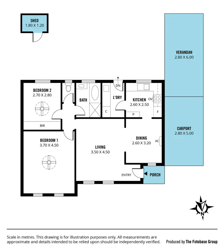 Floorplan of Homely unit listing, 6/31 Epstein Drive, Morphett Vale SA 5162
