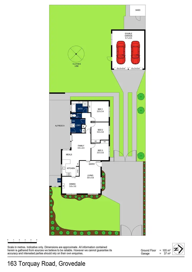 Floorplan of Homely house listing, 163 Torquay Road, Grovedale VIC 3216