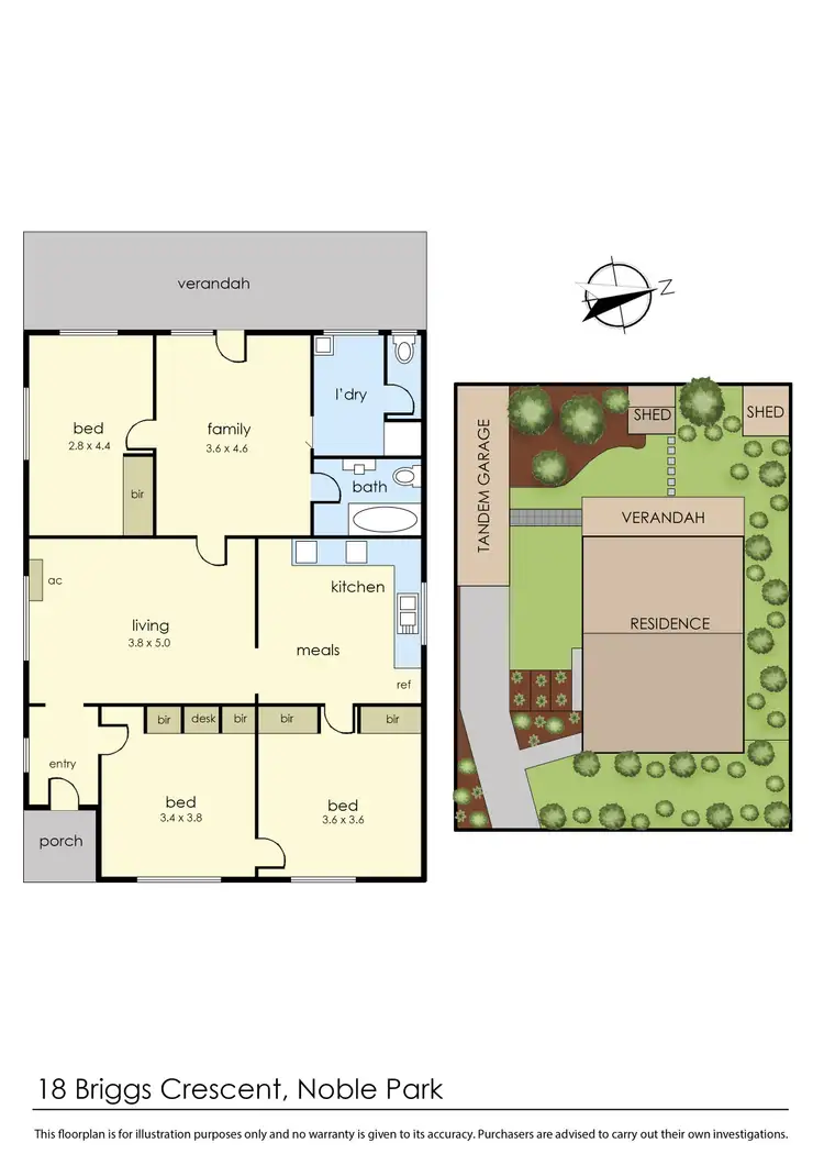 Floorplan of Homely house listing, 18 Briggs Crescent, Noble Park VIC 3174