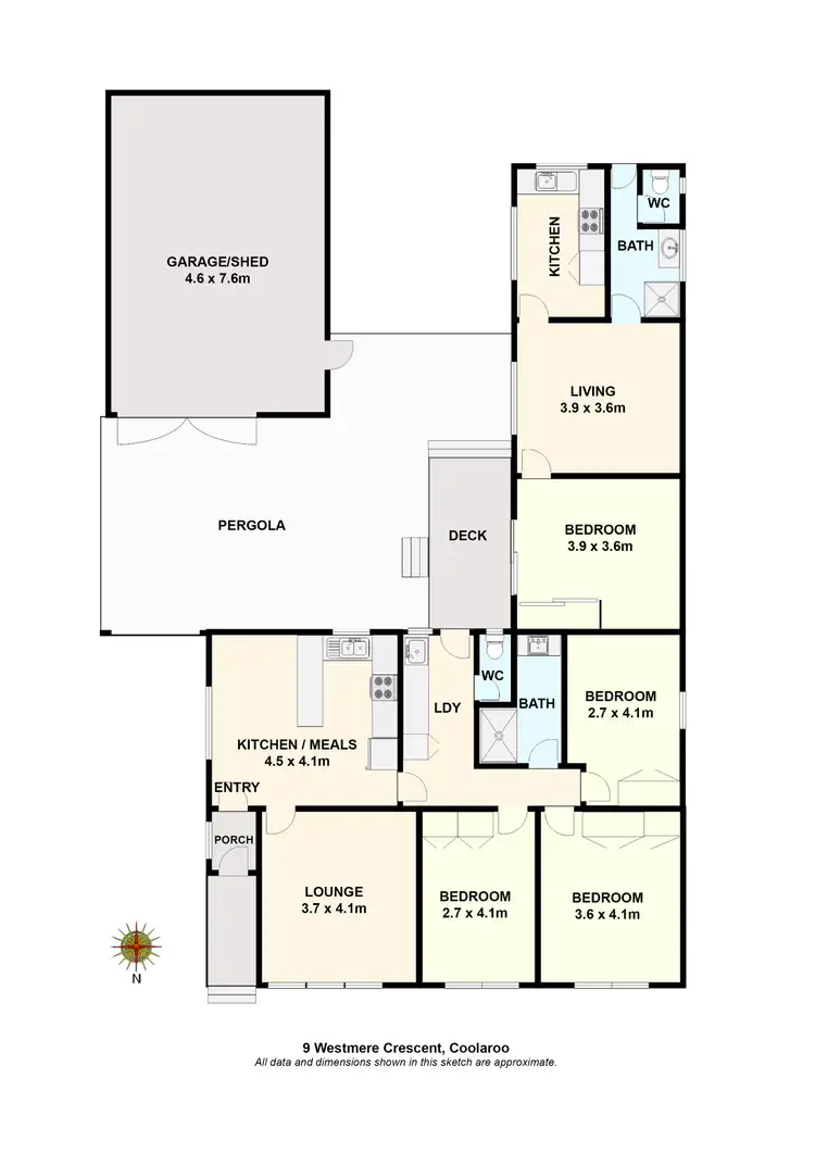 Floorplan of Homely house listing, 9 Westmere Crescent, Coolaroo VIC 3048