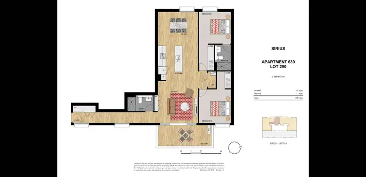 Floorplan of Homely apartment listing, 639/64 River Road, Ermington NSW 2115