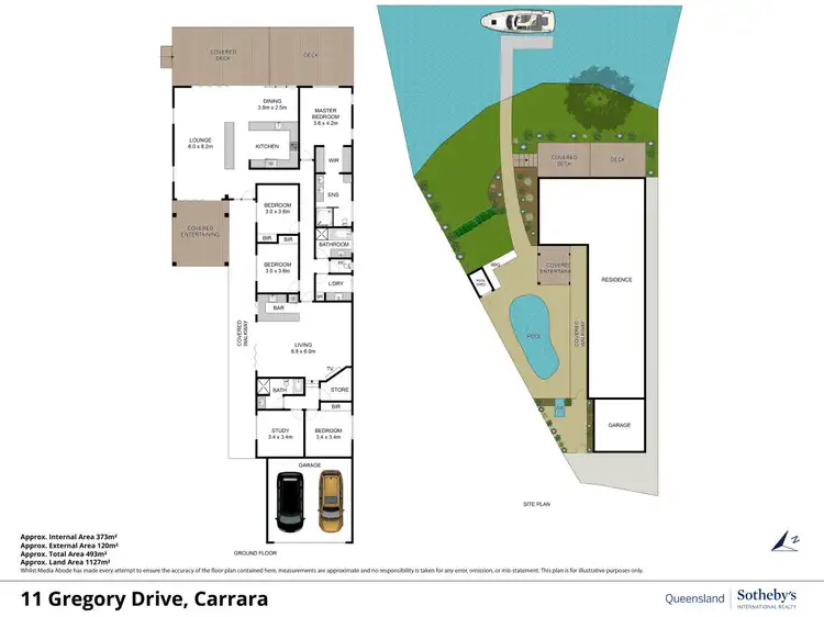 Floorplan of Homely house listing, 11 Gregory Drive, Carrara QLD 4211