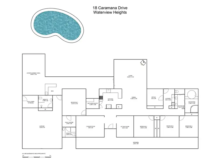 Floorplan of Homely house listing, 18 Caramana Drive, Waterview Heights NSW 2460