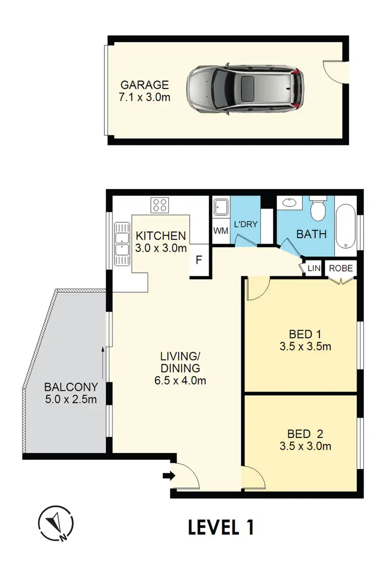 Floorplan of Homely unit listing, 13/41 Hythe Street, Mount Druitt NSW 2770