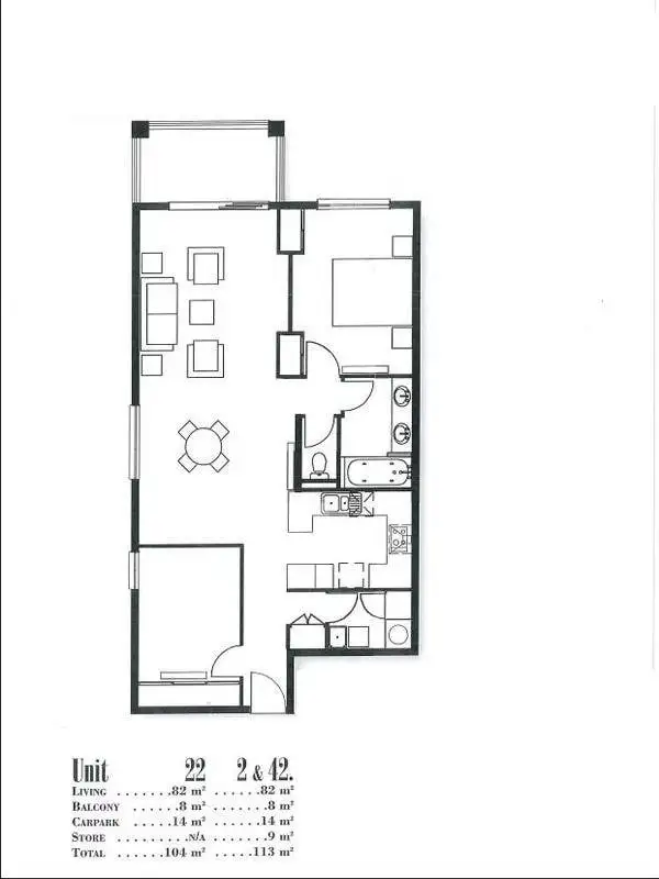 Floorplan of Homely apartment listing, 1742/2-10 Greenslopes Street, Cairns North QLD 4870