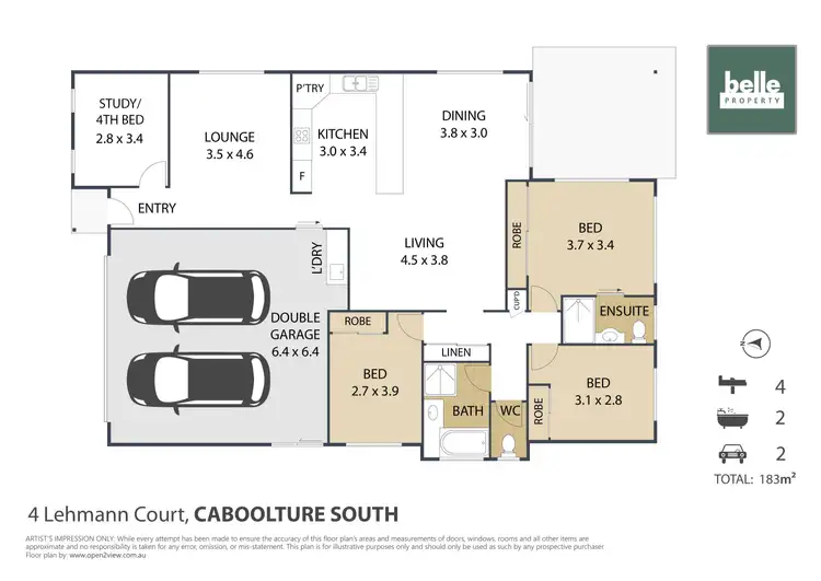 Floorplan of Homely house listing, 4 Lehmann Circuit, Caboolture South QLD 4510