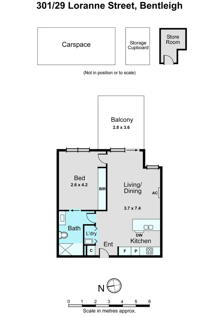 Floorplan of Homely apartment listing, 301/29 Loranne Street, Bentleigh VIC 3204
