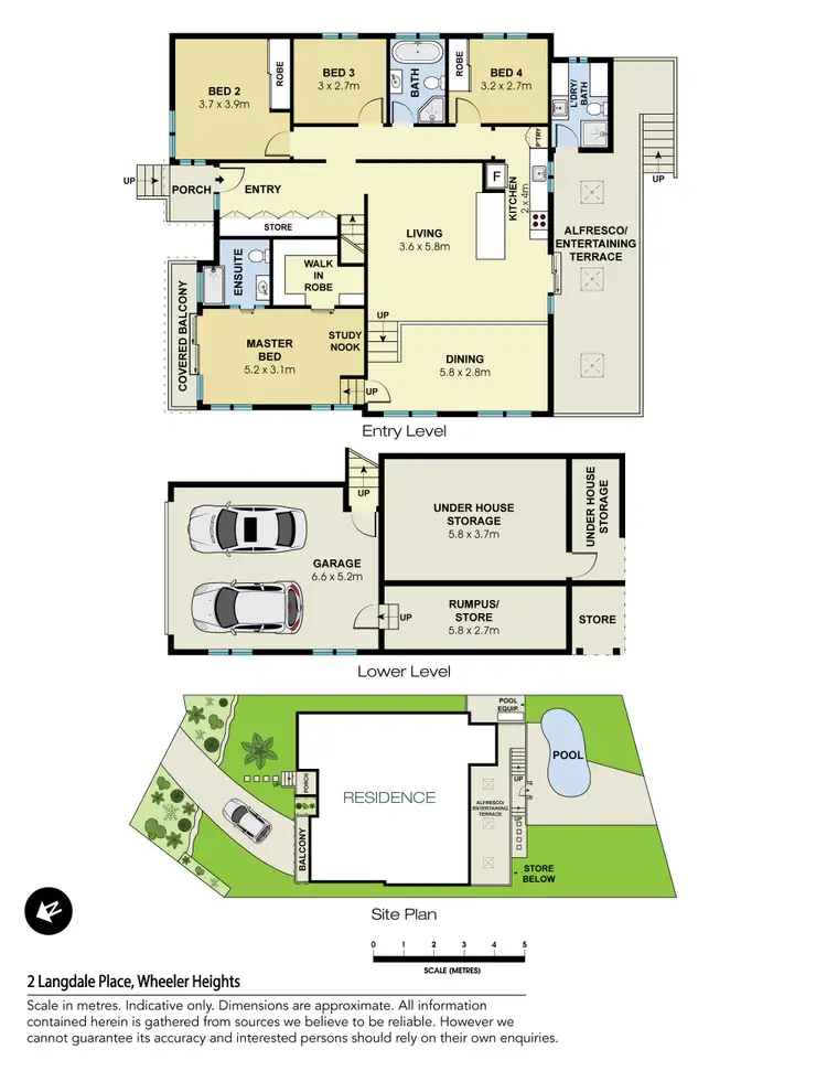 Floorplan of Homely house listing, 2 Langdale Place, Wheeler Heights NSW 2097