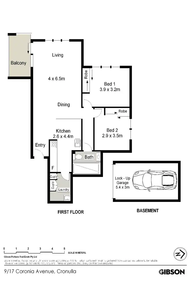 Floorplan of Homely apartment listing, 9/17 Caronia Avenue, Cronulla NSW 2230