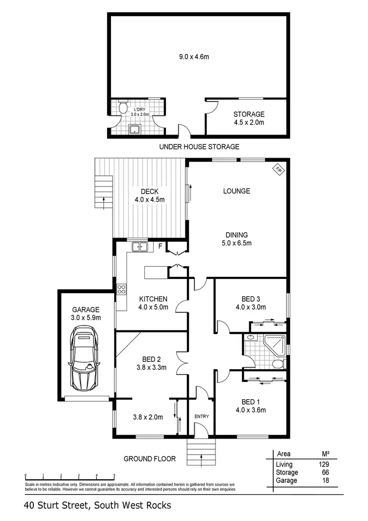 Floorplan of Homely house listing, 40 Sturt Street, South West Rocks NSW 2431