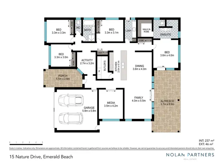 Floorplan of Homely house listing, 15 Nature Drive, Emerald Beach NSW 2456