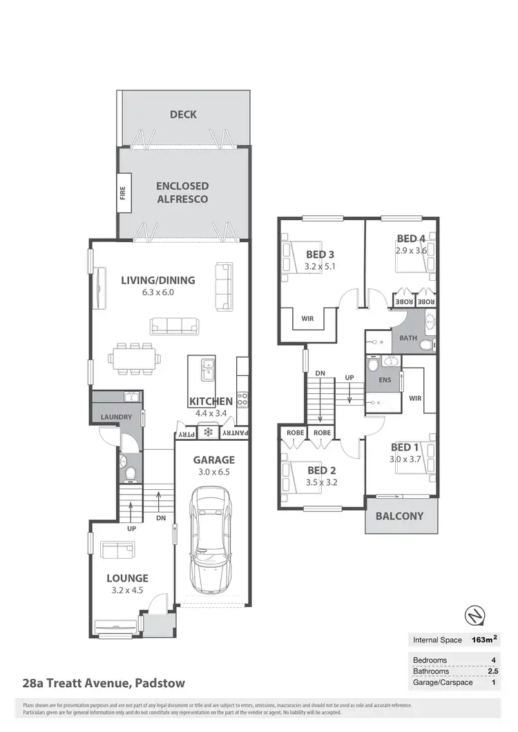 Floorplan of Homely semi-detached listing, 28A Treatt Avenue, Padstow NSW 2211