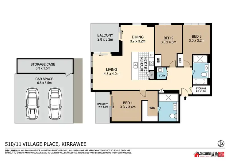 Floorplan of Homely apartment listing, 510/11 Village Place, Kirrawee NSW 2232