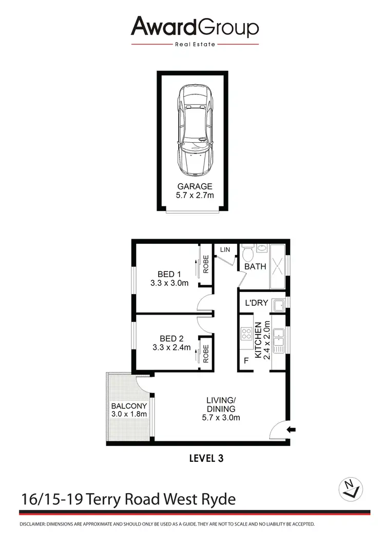 Floorplan of Homely unit listing, 16/15-19 Terry Road, West Ryde NSW 2114