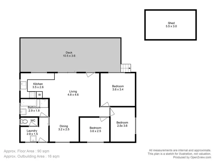 Floorplan of Homely house listing, 6 Pine Court, Primrose Sands TAS 7173