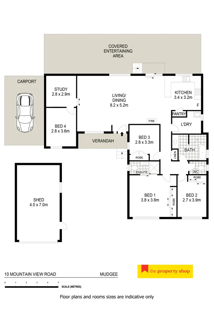 Floorplan of Homely house listing, 10 Mountain View Road, Mudgee NSW 2850