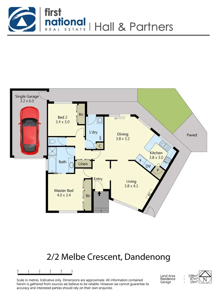 Floorplan of Homely unit listing, 2/2 Melbe Crescent, Dandenong VIC 3175