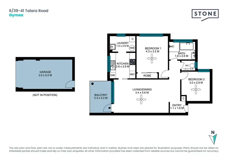 Floorplan of Homely unit listing, 6/39-41 Talara Road, Gymea NSW 2227