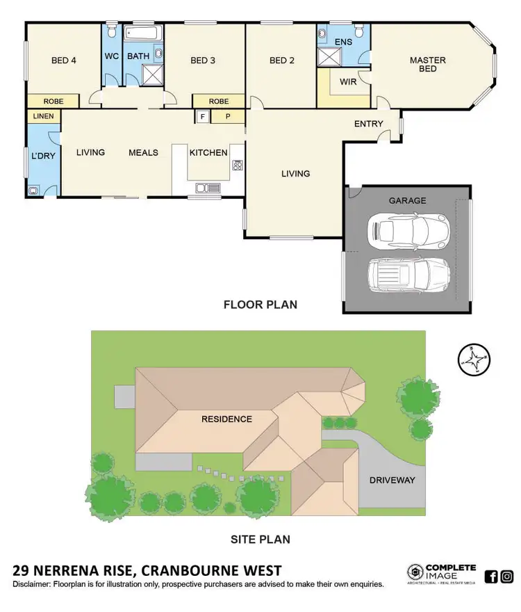 Floorplan of Homely house listing, 29 Nerrena Rise, Cranbourne West VIC 3977