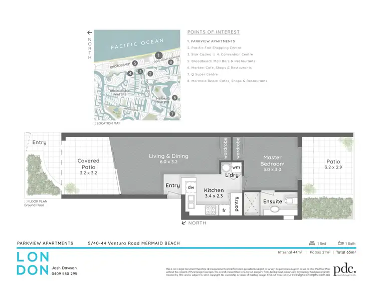 Floorplan of Homely unit listing, 5/40-44 Ventura Road, Mermaid Beach QLD 4218