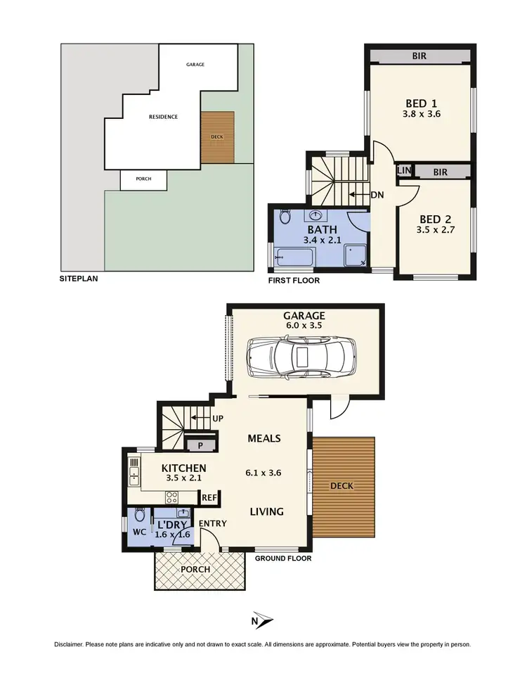 Floorplan of Homely townhouse listing, 1/17 Summerhill Road, Reservoir VIC 3073