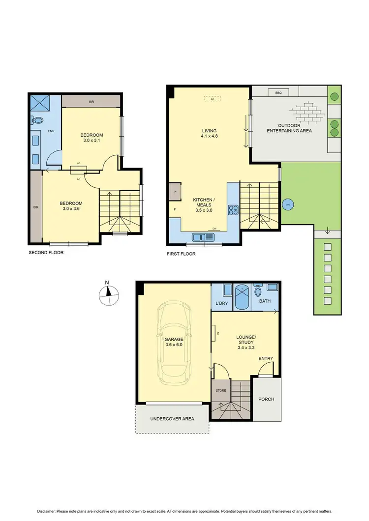 Floorplan of Homely townhouse listing, 4/4 Grover Street, Pascoe Vale VIC 3044