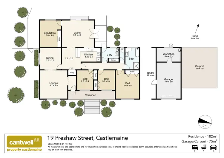 Floorplan of Homely house listing, 19 Preshaw Street, Castlemaine VIC 3450