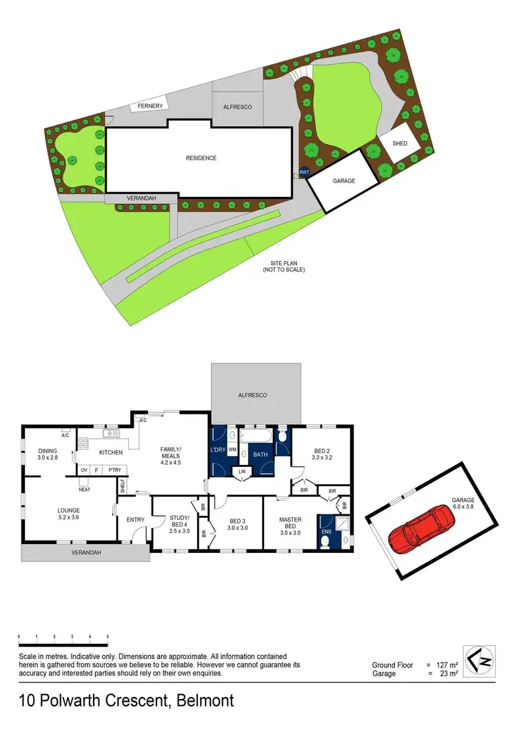 Floorplan of Homely house listing, 10 Polwarth Crescent, Belmont VIC 3216