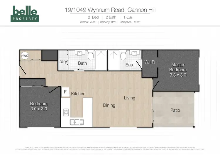 Floorplan of Homely apartment listing, 19/1049 Wynnum Road, Cannon Hill QLD 4170