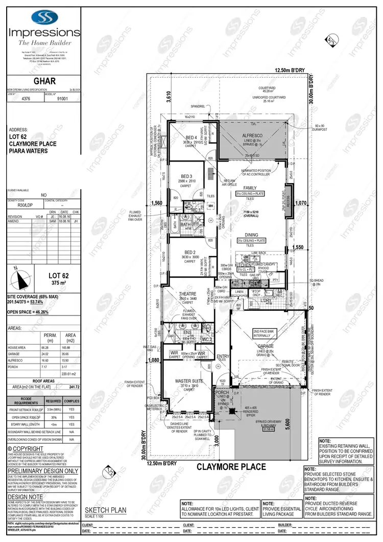 Floorplan of Homely house listing, 5 Claymore Place, Piara Waters WA 6112