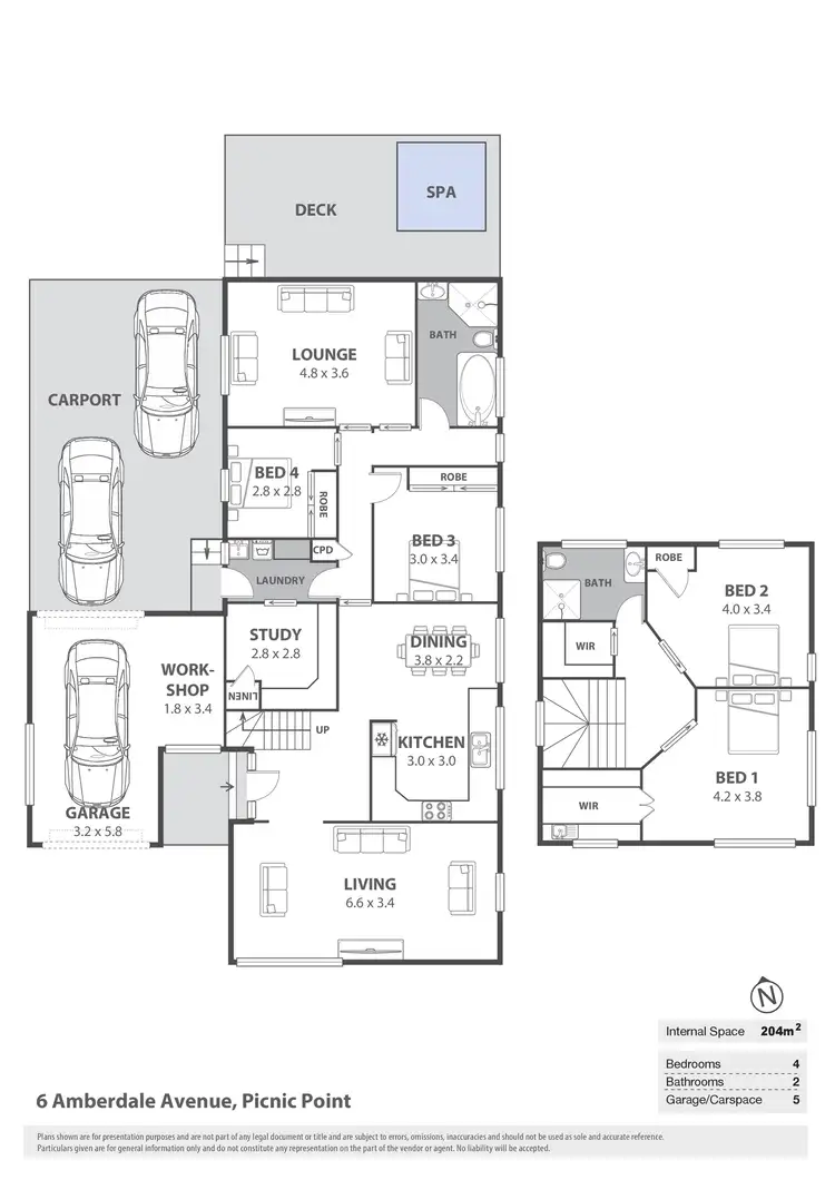 Floorplan of Homely house listing, 6 Amberdale Avenue, Picnic Point NSW 2213