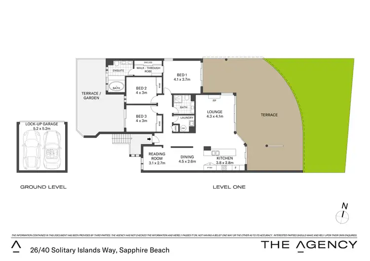 Floorplan of Homely apartment listing, 26/40 Solitary Islands Way, Sapphire Beach NSW 2450