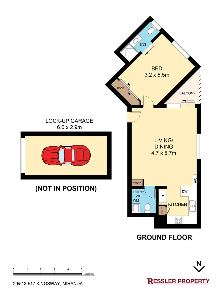 Floorplan of Homely unit listing, 29/513 Kingsway, Miranda NSW 2228