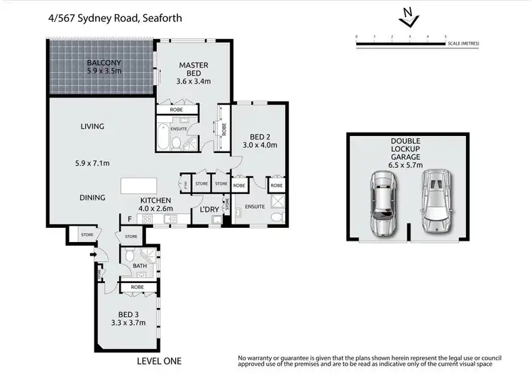 Floorplan of Homely apartment listing, 4/567 Sydney Road, Seaforth NSW 2092