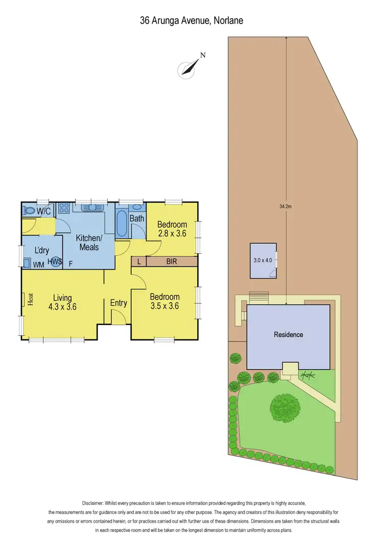 Floorplan of Homely house listing, 36 Arunga Avenue, Norlane VIC 3214