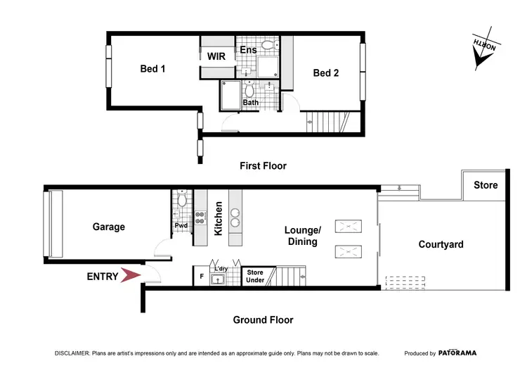 Floorplan of Homely townhouse listing, 9/7 Cameron Road, Queanbeyan NSW 2620