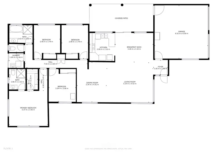 Floorplan of Homely house listing, 4 Helsdon Close, Clifton Beach QLD 4879