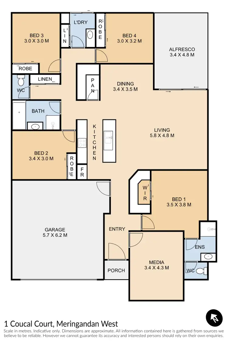 Floorplan of Homely house listing, 1 Coucal Court, Meringandan West QLD 4352