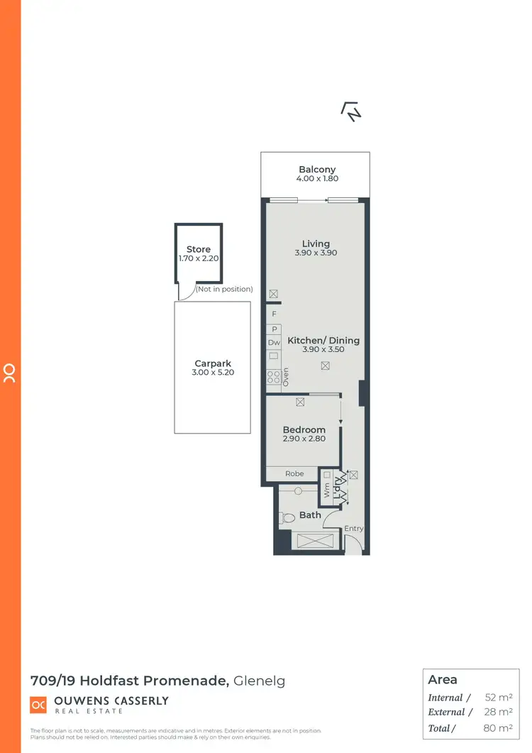 Floorplan of Homely apartment listing, 709/19 Holdfast Promenade, Glenelg SA 5045