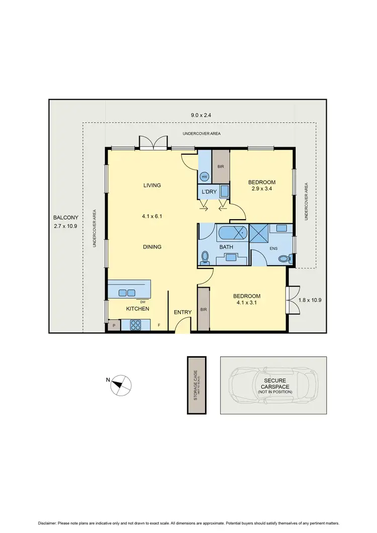 Floorplan of Homely apartment listing, 19/947 Mt Alexander Road, Essendon VIC 3040