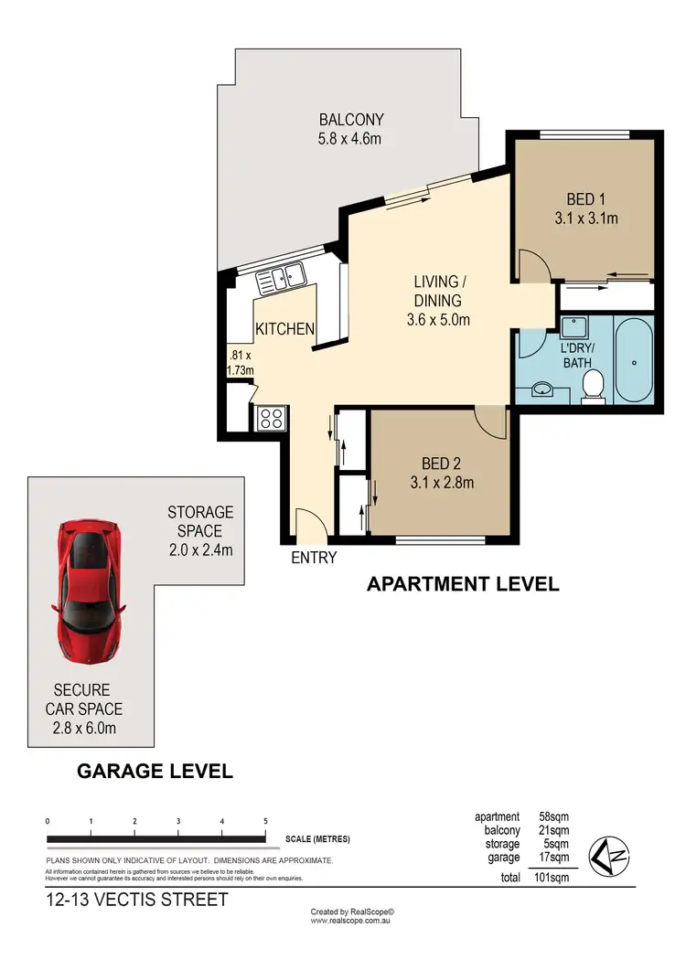 Floorplan of Homely unit listing, 12/13 Vectis Street, Norman Park QLD 4170