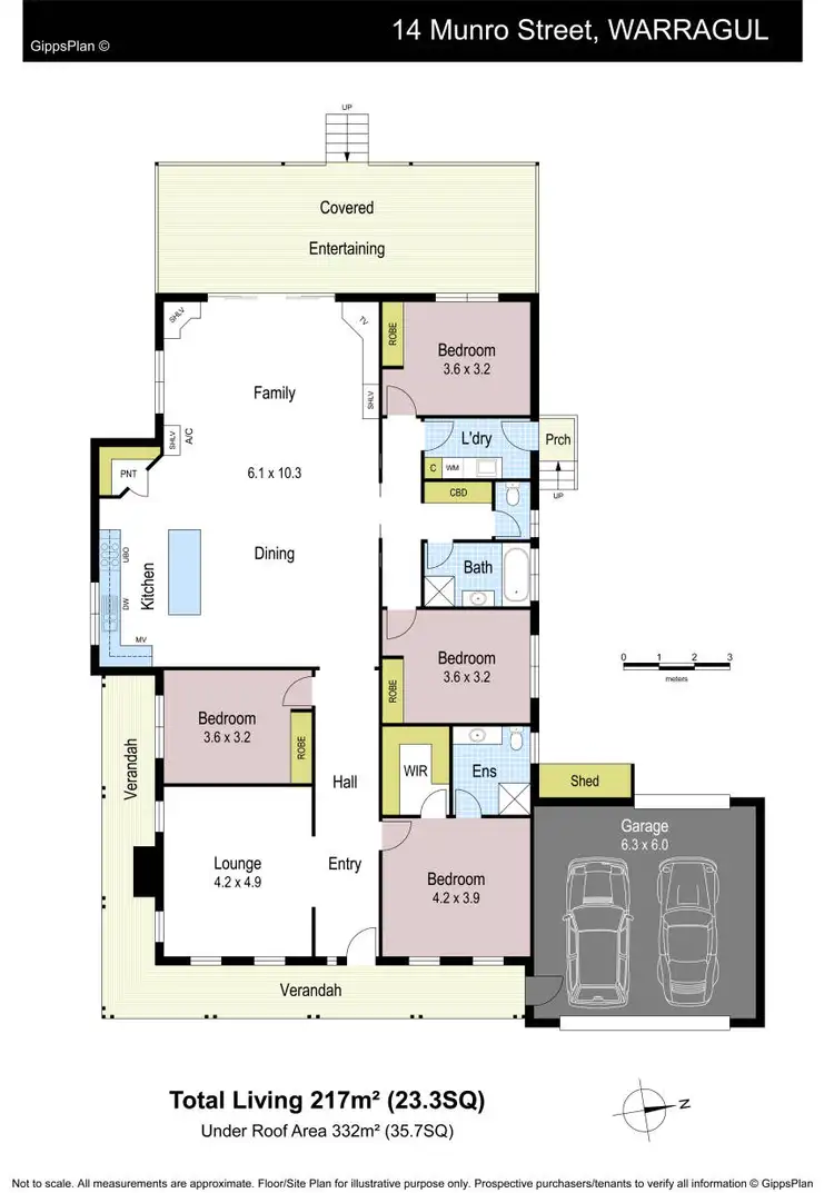 Floorplan of Homely house listing, 14 Munro Street, Warragul VIC 3820